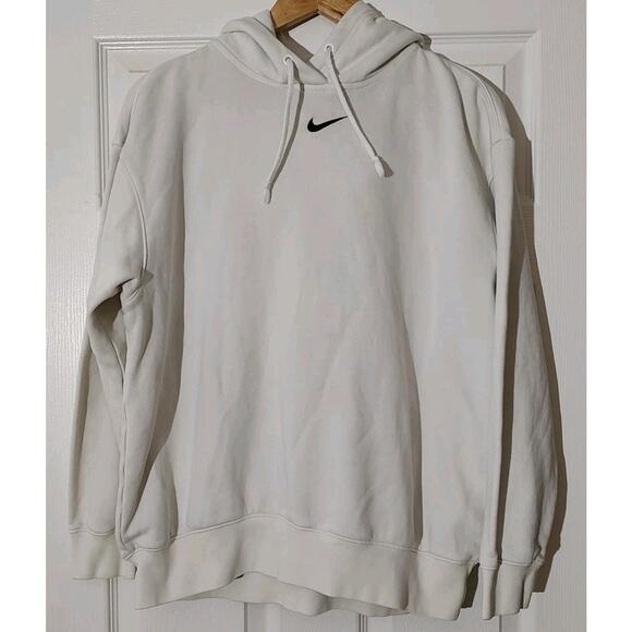 Nike Other - Men's Vintage 90's Nike Center Check Swoosh White Hoodie Sweatshirt - Small